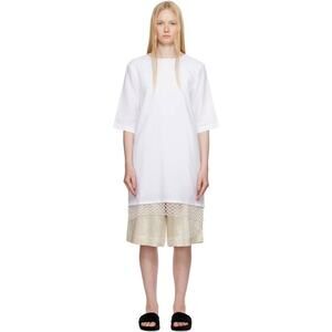 Maria McManus T Shirt Cocoon Macrame Dress in White M